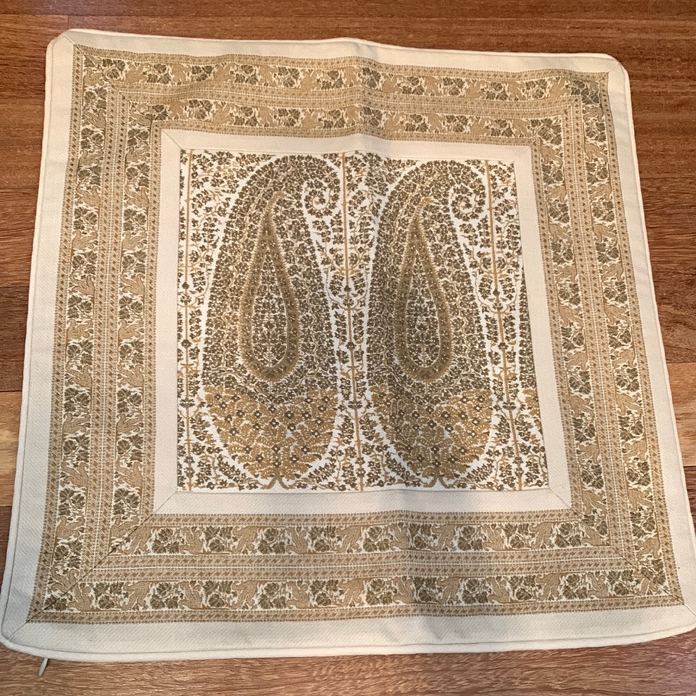 Pottery Barn Accent Pillow-Paisley Print
